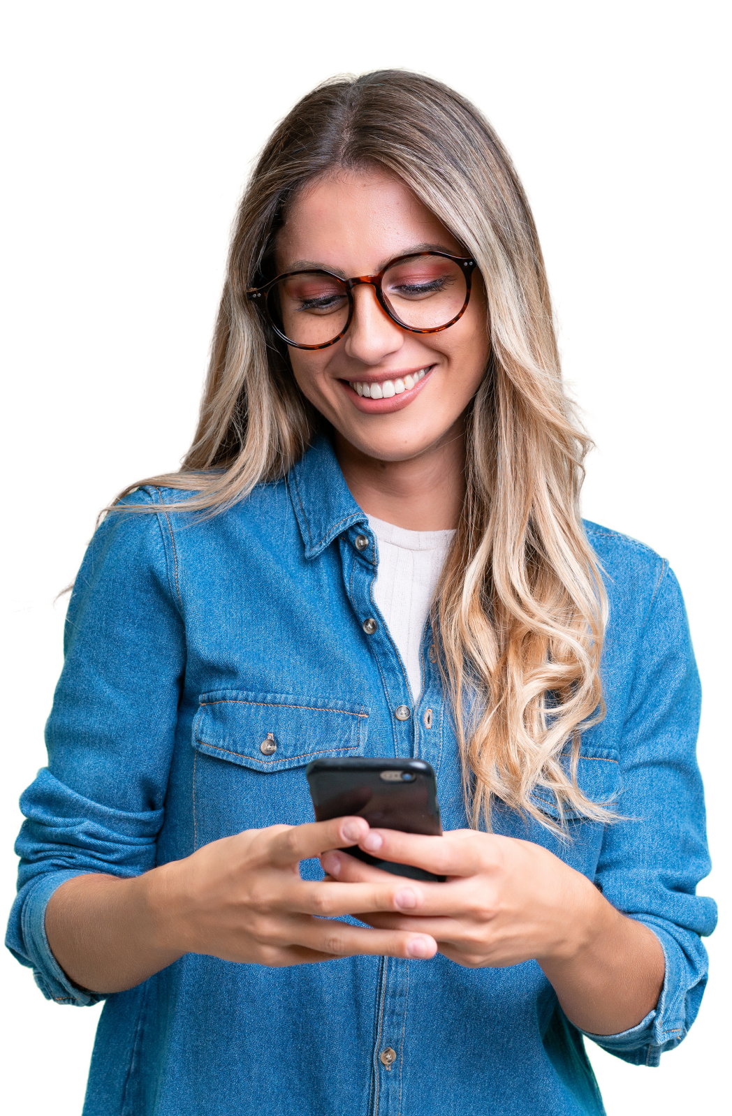 Associada utilizando o aplicativo no celular